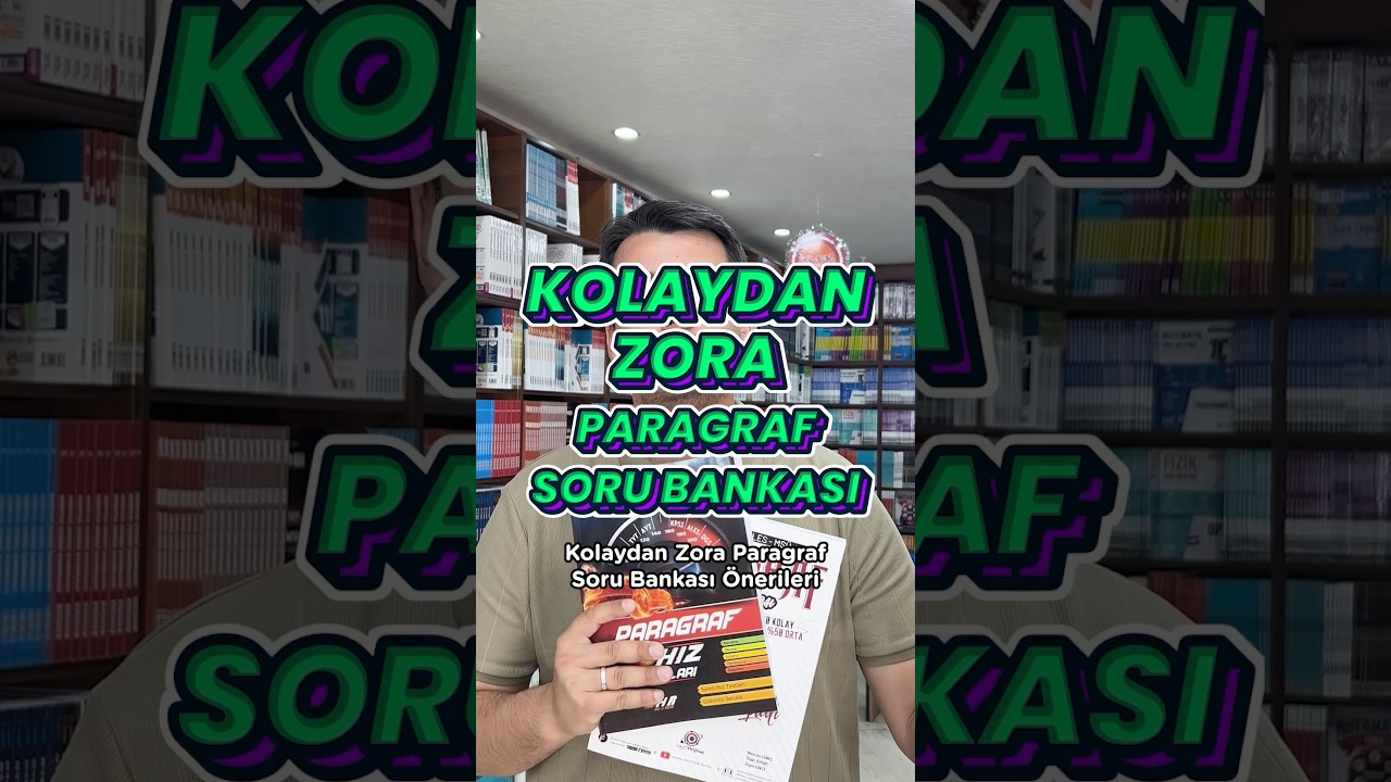 KOLAYDAN ZORA PARAGRAF SORU BANKASI &Ouml;NERİLERİ 📚 #tyt #yks #yks2026 #2026tayfa