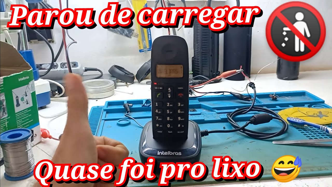 Telefone sem fio digital TS 2510 parou de carregar e consequentemente não liga, será que já era?