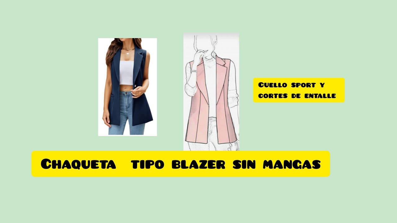 72.CHAQUETA O BLAZER CUELLO SPORT SIN MANGAS.