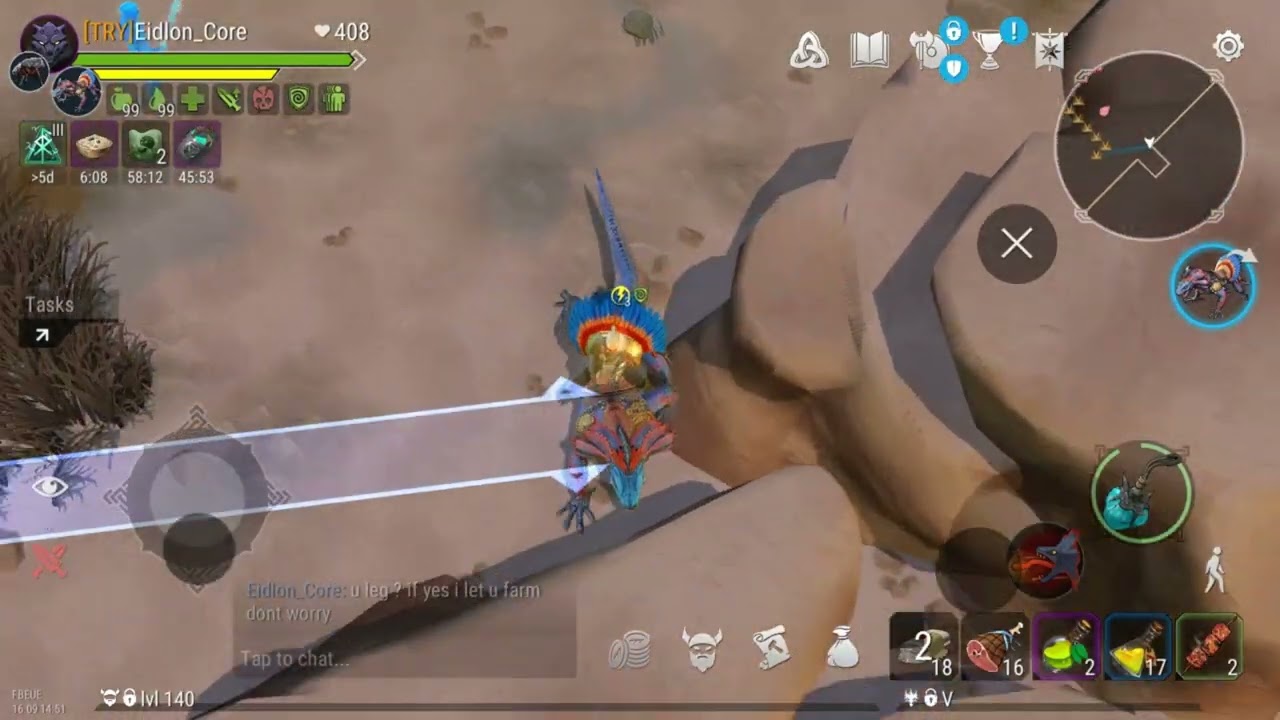 Never give up 😶‍🌫️(Frostborn pvp)