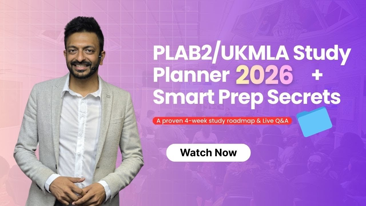 PLAB 2 / UKMLA 2026 4-Week Study Planner 🔥 + Smart Prep Secrets | FREE Webinar Recording