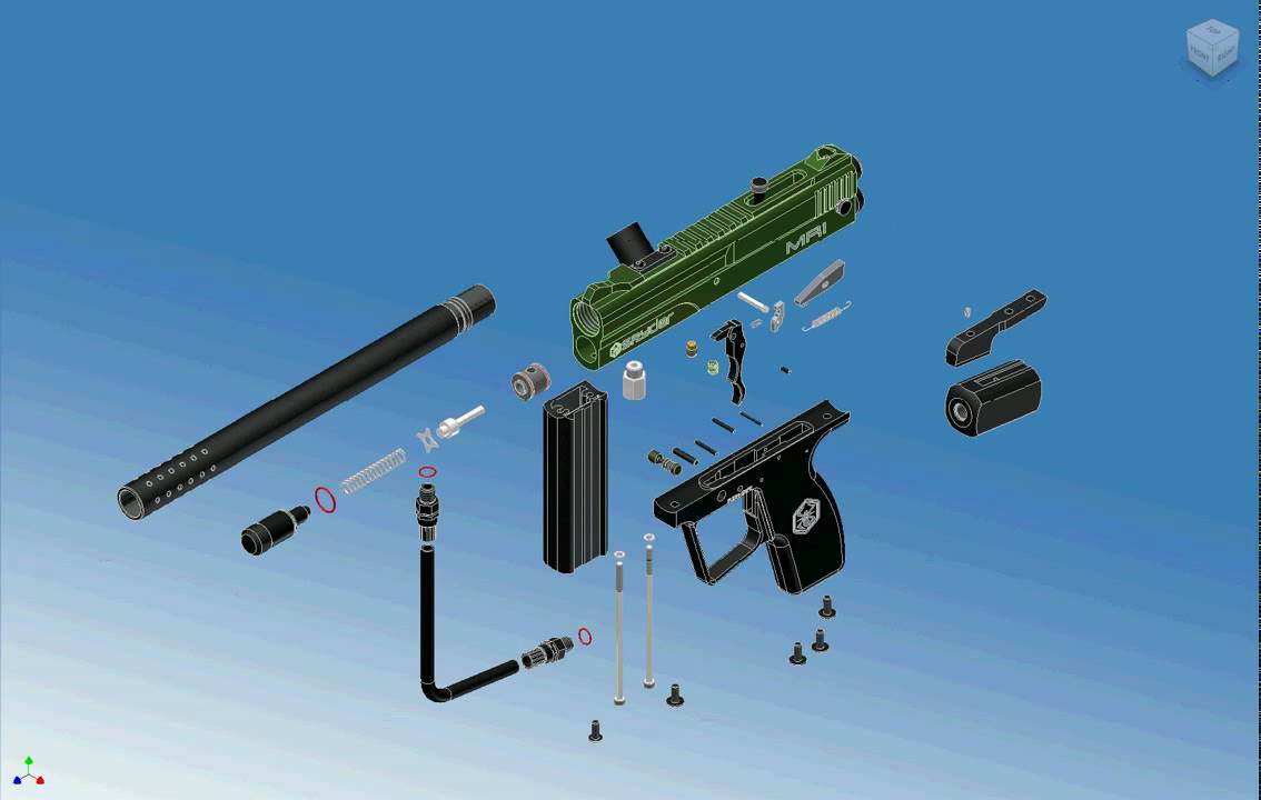 Gun - MR1 SPYDER assembly