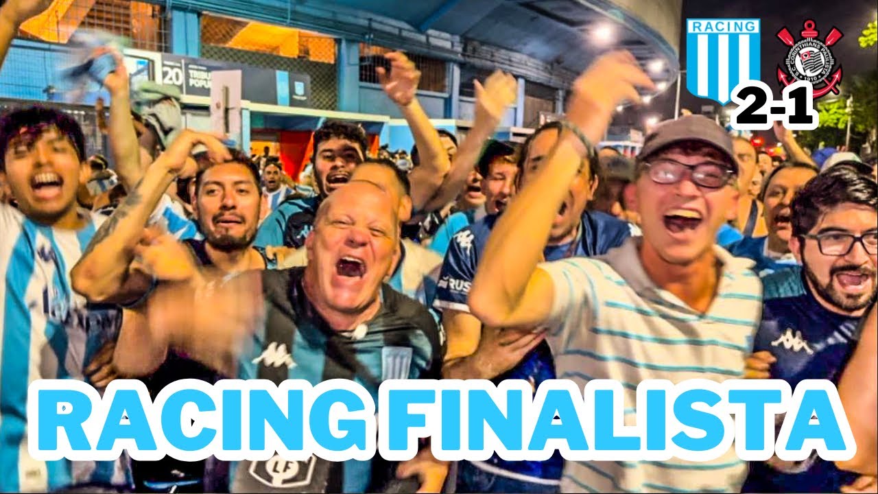 FINALISTA | RACING 2 - 1 CORINTHIANS | REACCIÓN CON LOS HINCHAS