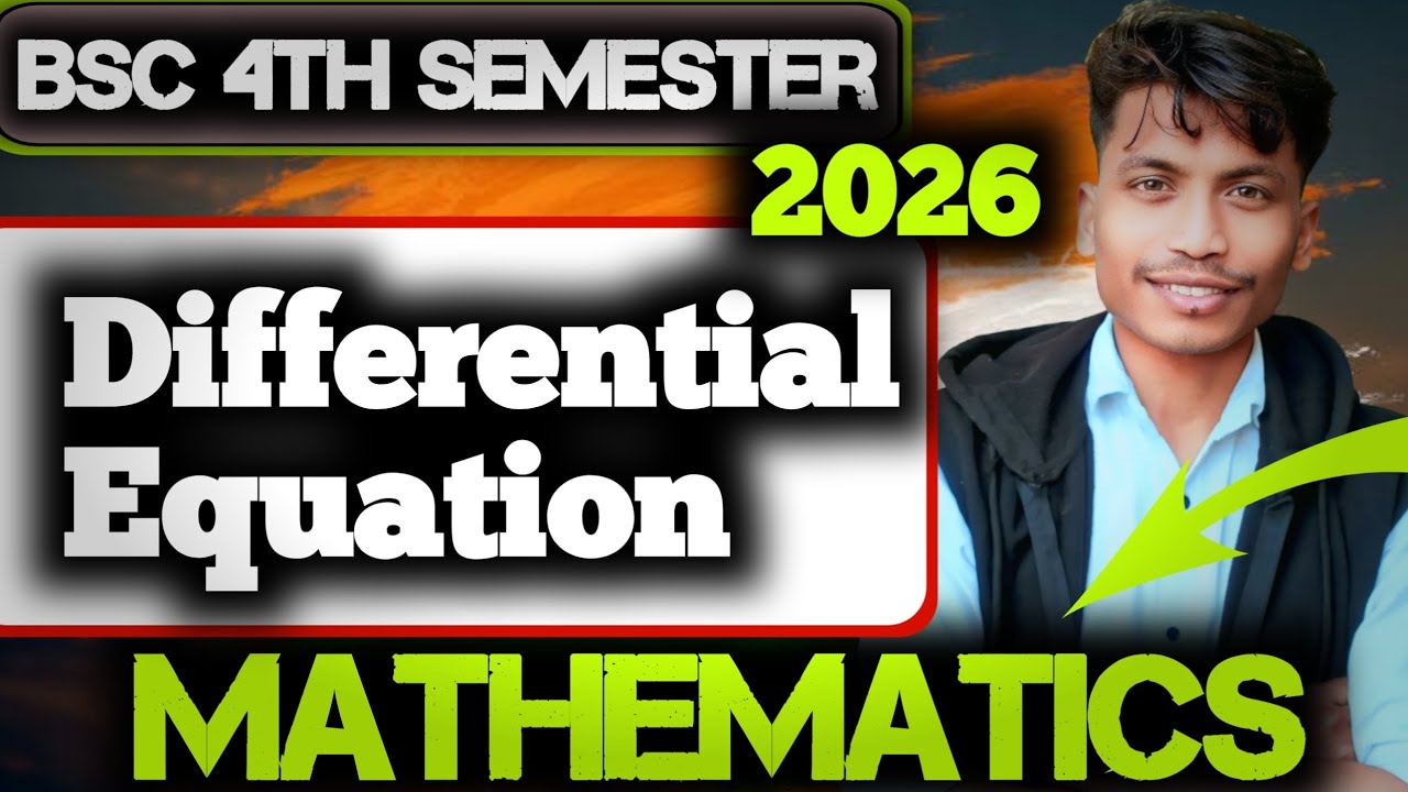 L1 | Bsc 4th Semester Math unit 1|Bsc 4th semester mathematics|Differential Equations and Mechanics