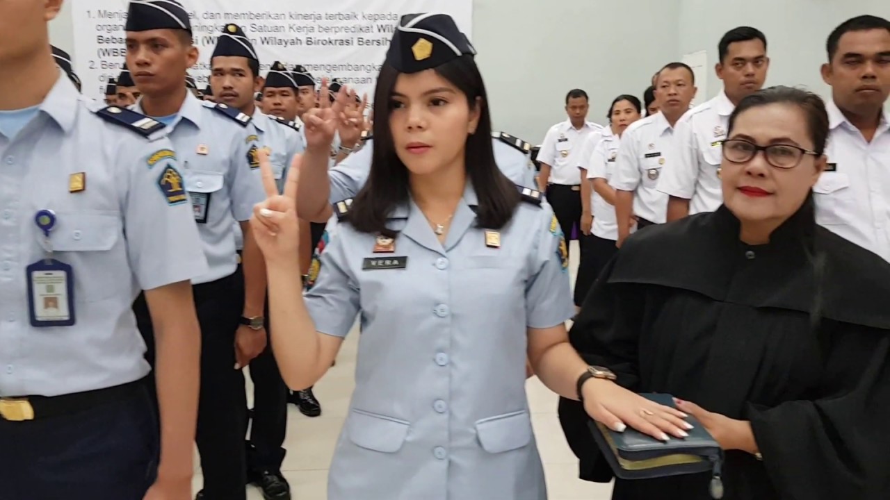 Pengambilan Sumpah PNS Tahun 2019 di Lingkungan Lembaga Pemasyarakatan Kelas IIA Binjai