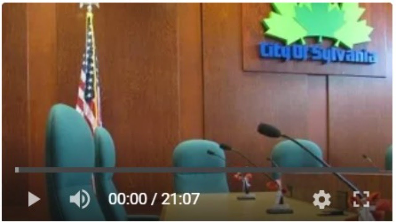 City of Sylvania, Planning Commission Meeting, Wednesday, January 14th, 2025 at 5:30pm