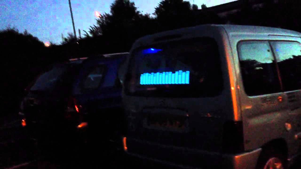 Citroen Berlingo with blue LEDs