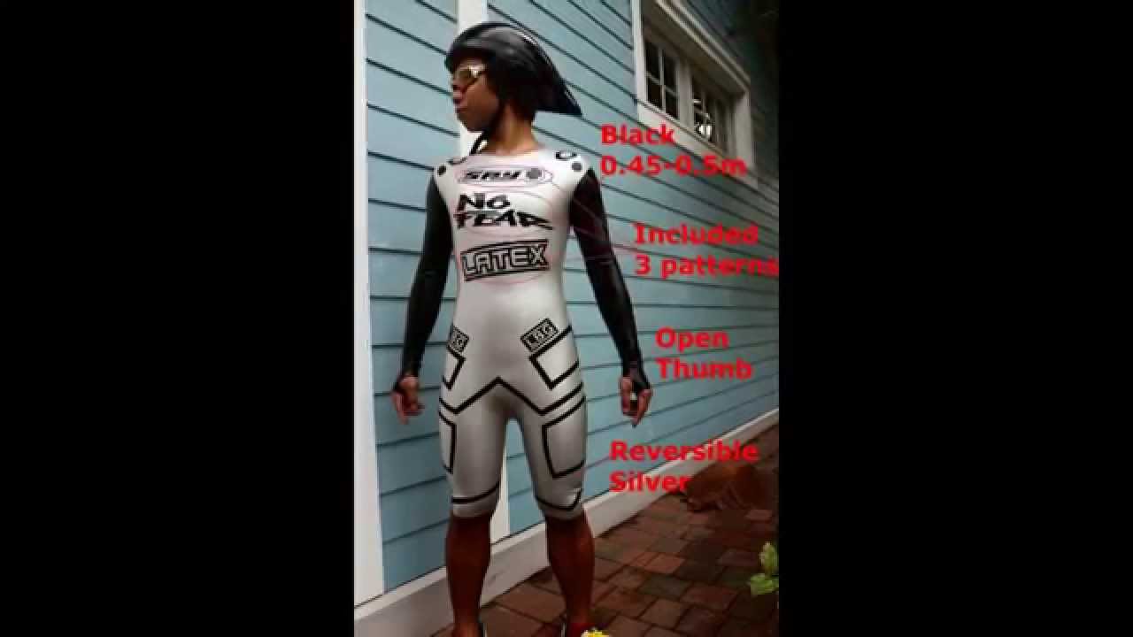 LBG Latex Cycling Zipless Catsuit
