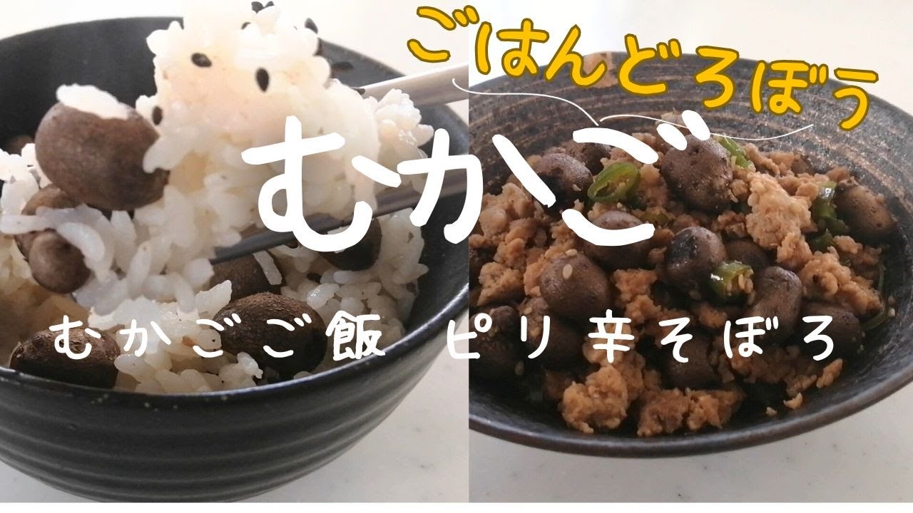 【むかごご飯】ほっくり秋の味覚・ご飯どろぼう【むかごのピリ辛そぼろ】