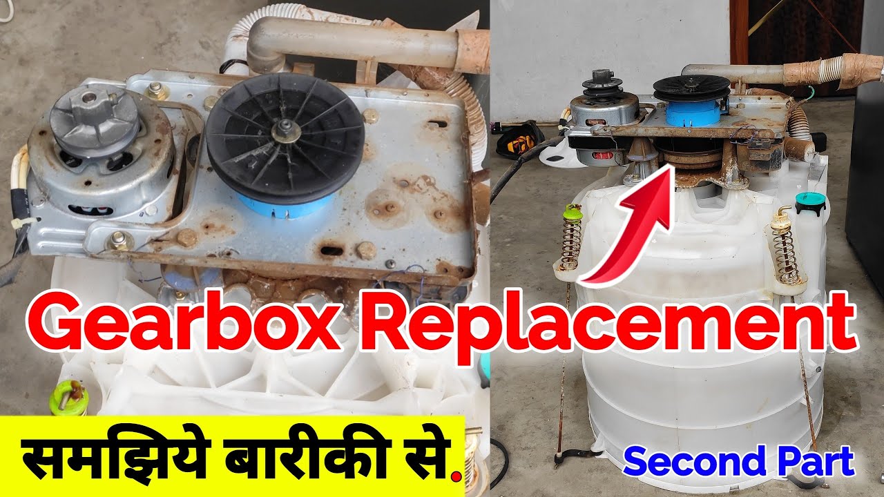 whirlpool Top load washing machine gearbox change, second part || washing machine repair, gearbox?