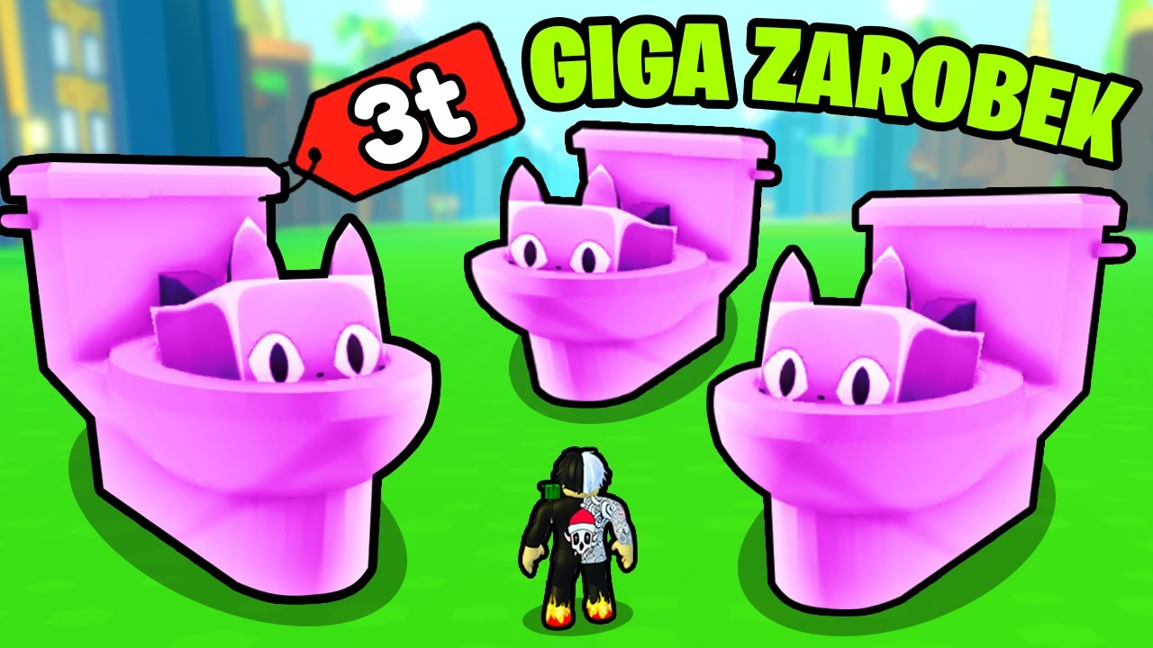 ZAROBIŁEM 3T GEMÓW ZA DM TOILET CAT w PET SIMULATOR X
