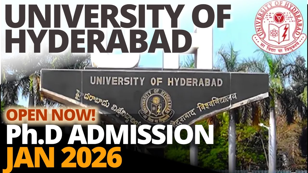 PhD Admission 2026 | University of Hyderabad |January 2026