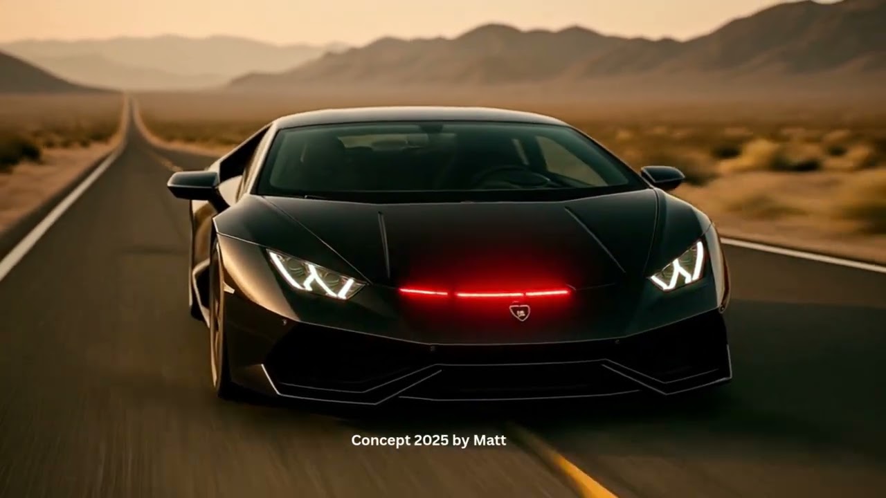 2025 KITT-Inspired Self-Driving Lamborghini Concept