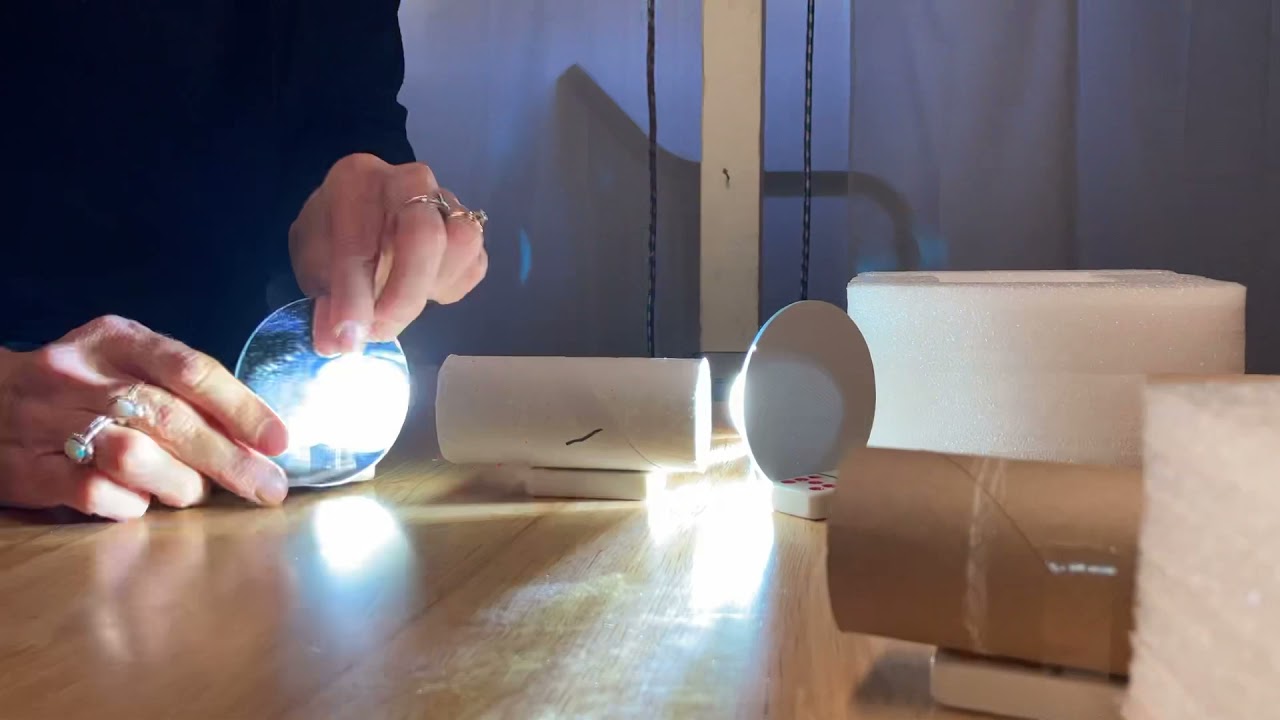 Time lapse Mirror Maze Reflection Challenge