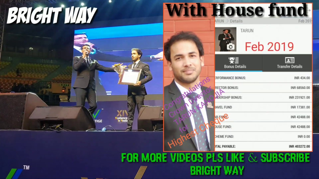 Mr Tarun Kanojia On Stage Crown Income 4 Lakh VESTIGE AWARD FUNCTION in IG Stadium over 20000 People