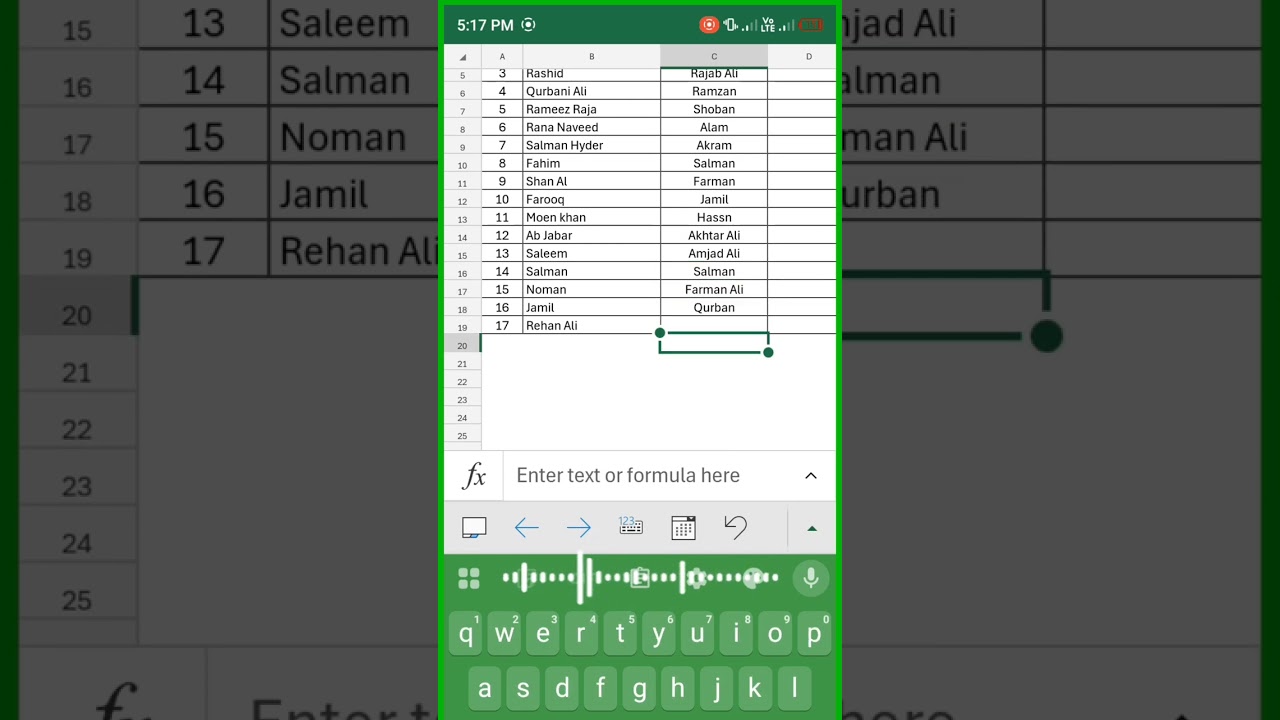 Excel | Data Sheet | Data entry | Office Work | Basic learning 
