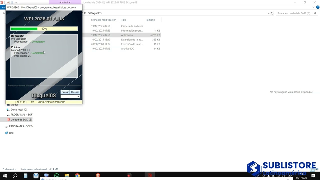 Instalación de AutoCad 2026 por WPI