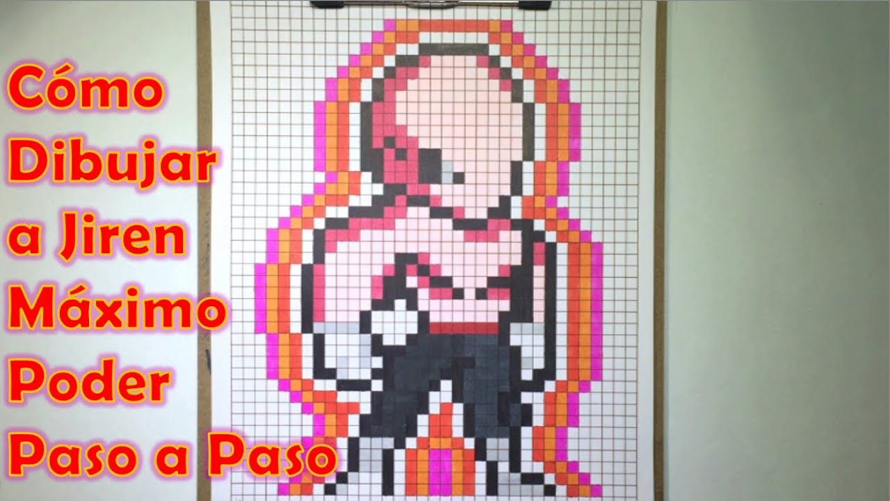 Cómo Dibujar a Jiren Máximo Poder en 8 bit o Pixel Art! TUTORIAL PASO A PASO