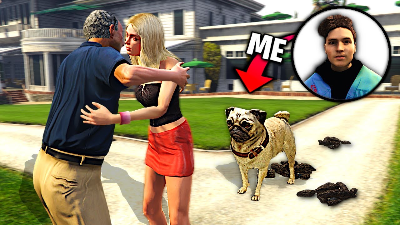 Притворяюсь питомцем в GTA 5.. (Моды)