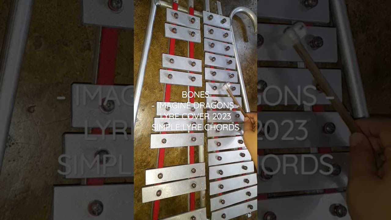 BONES - IMAGINE DRAGONS - LYRE COVER 2023 #simplelyrechords #lyretutorial #lyrechords #shorts
