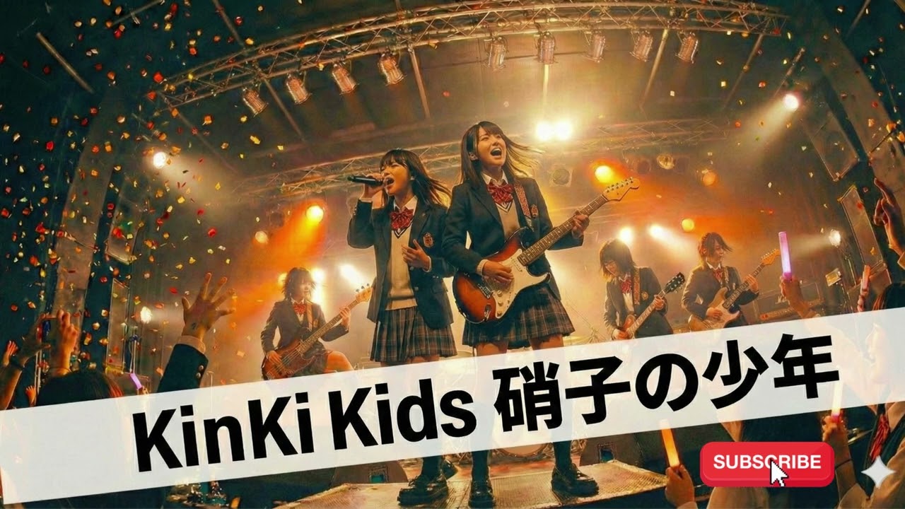 KinKi Kids 硝子の少年｜Japanese Girls AI Rock Band｜邦楽カバー