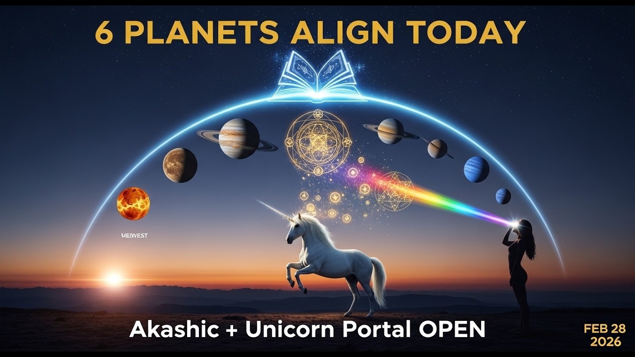 Planet Alignment TODAY 🌌Akashic Records OPEN + Unicorn Light Codes Activation | Urgent Soul Download