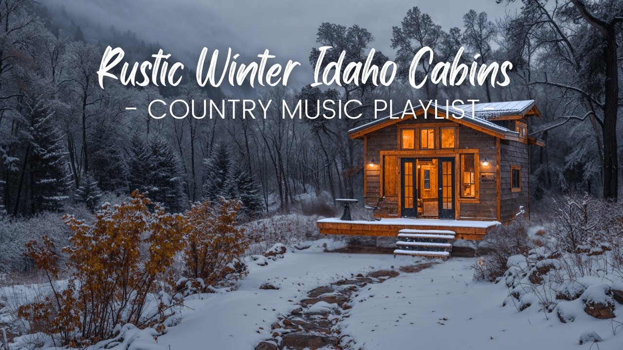Rustic Winter Idaho Cabins | Relaxing Winter Country Music