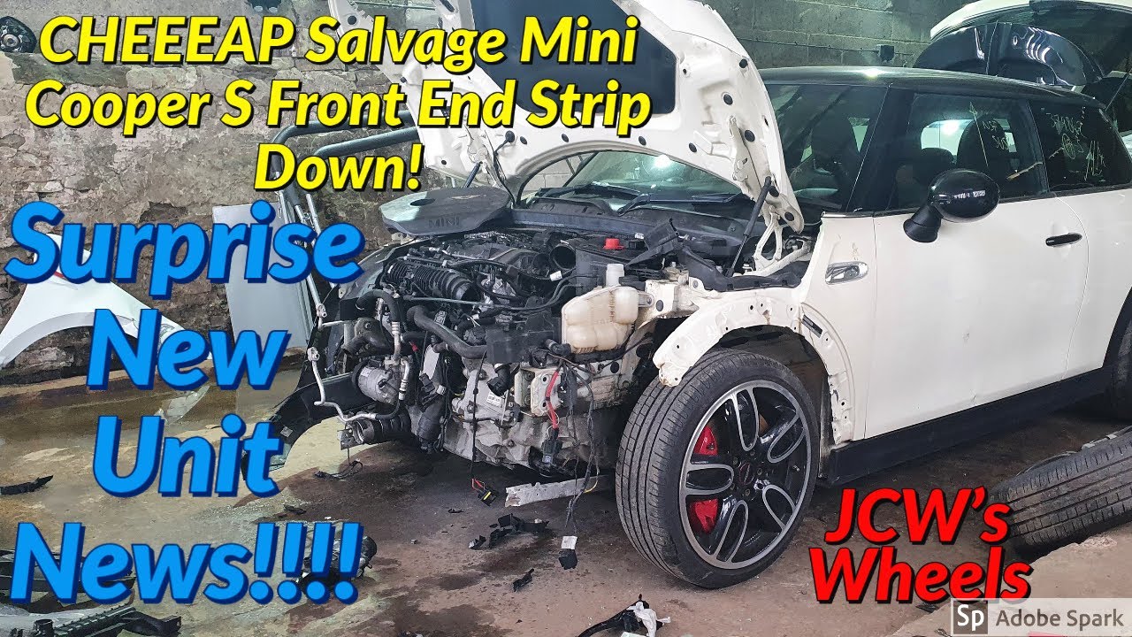 Бюджетный вариант F56 Mini Cooper S 2014 года с разборкой передней части!