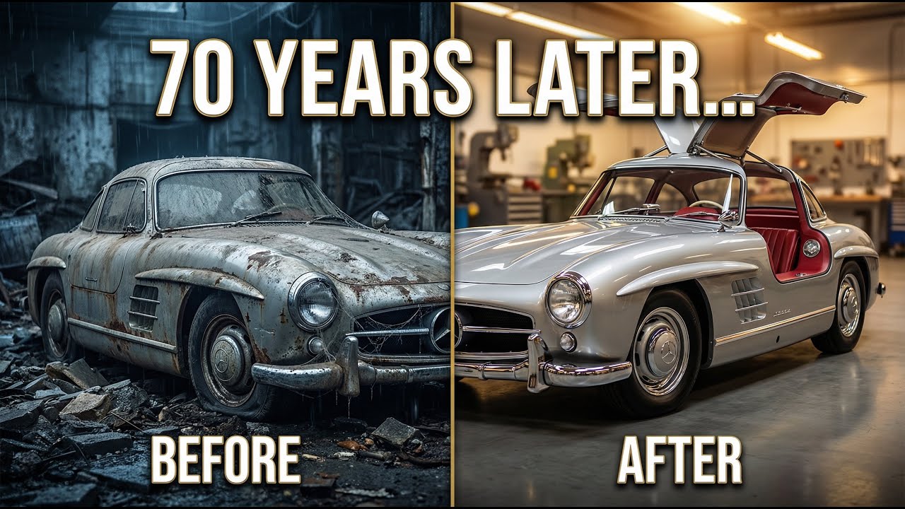 I Restored an Abandoned Mercedes-Benz 300SL Gullwing (1955) | Silent ASMR Rebuild