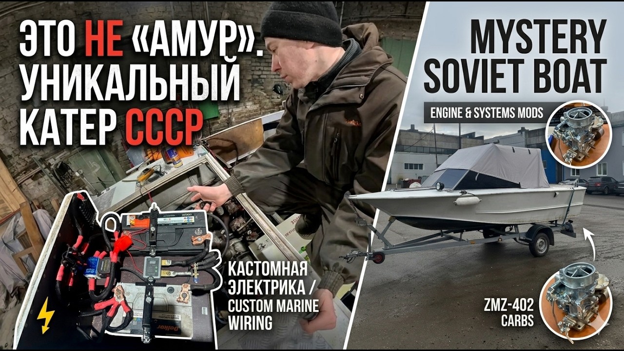 Это не «Амур». Реставрация уникального катера СССР | Mystery Soviet Boat Restoration