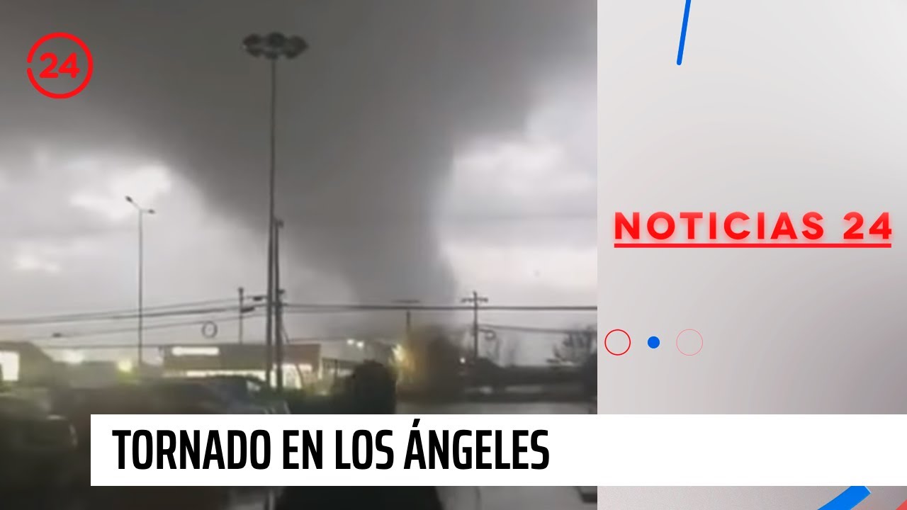 Tornado en Los Ángeles: Confirman 3 lesionados y diversos daños | 24 Horas TVN Chile