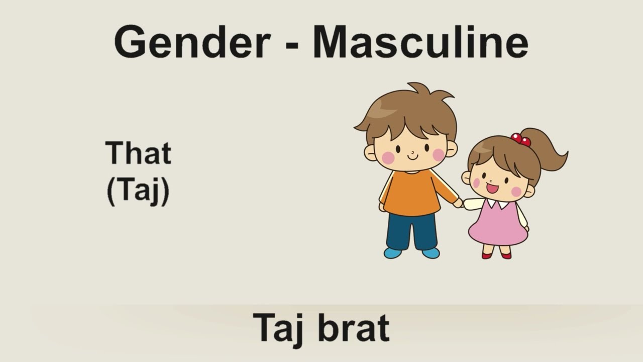 Learn Croatian Gender - This, That & My