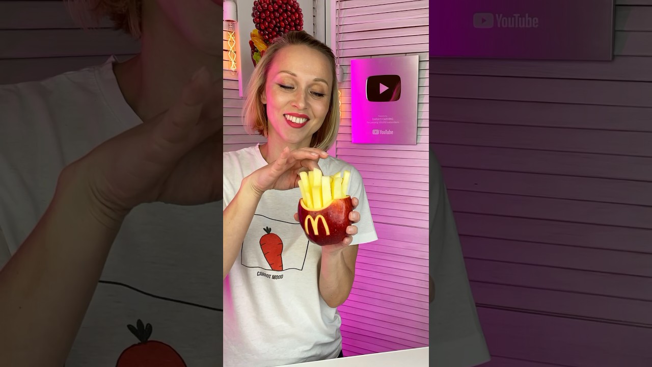 How to make french fries? New recipe. Fruit and vegetable carving 