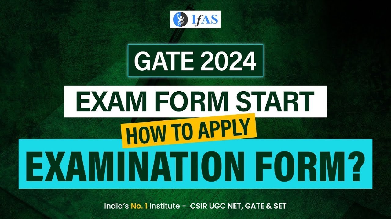 GATE 2024 | How To Fill Application Form?