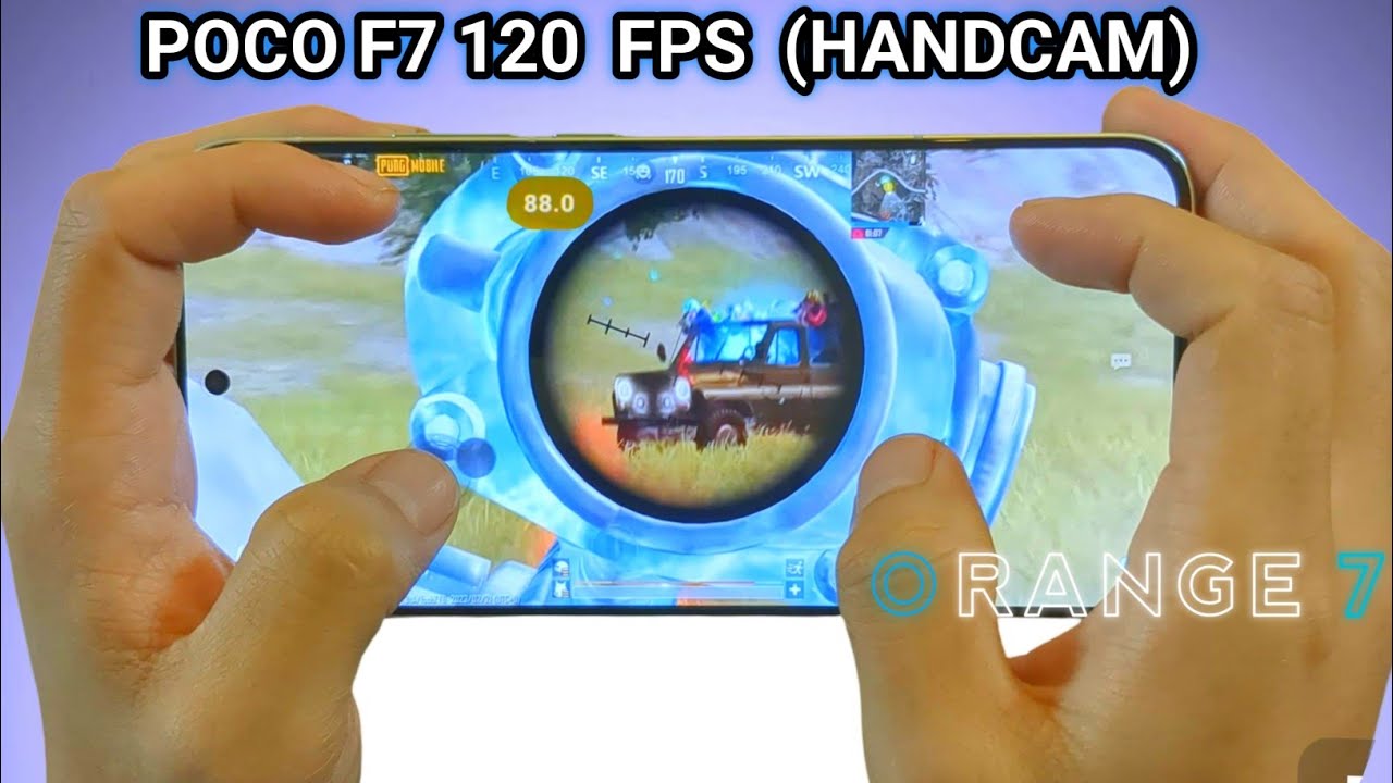 POCO F7 120 FPS PUBG TEST HANDCAM WITH FPS METER 40 KILLS ERANGLE 
