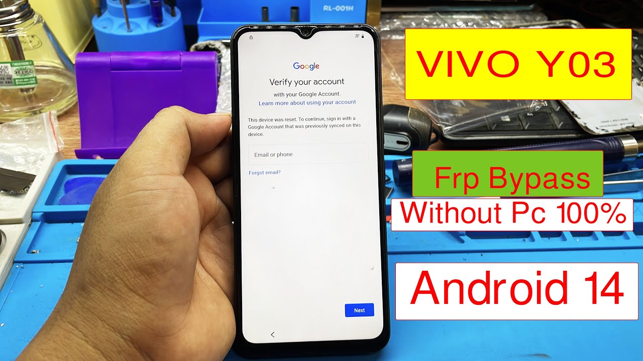 VIVO Y03 Frp Bypass Android 14 ,Y03 Frp Bypass Without Pc Done100%
