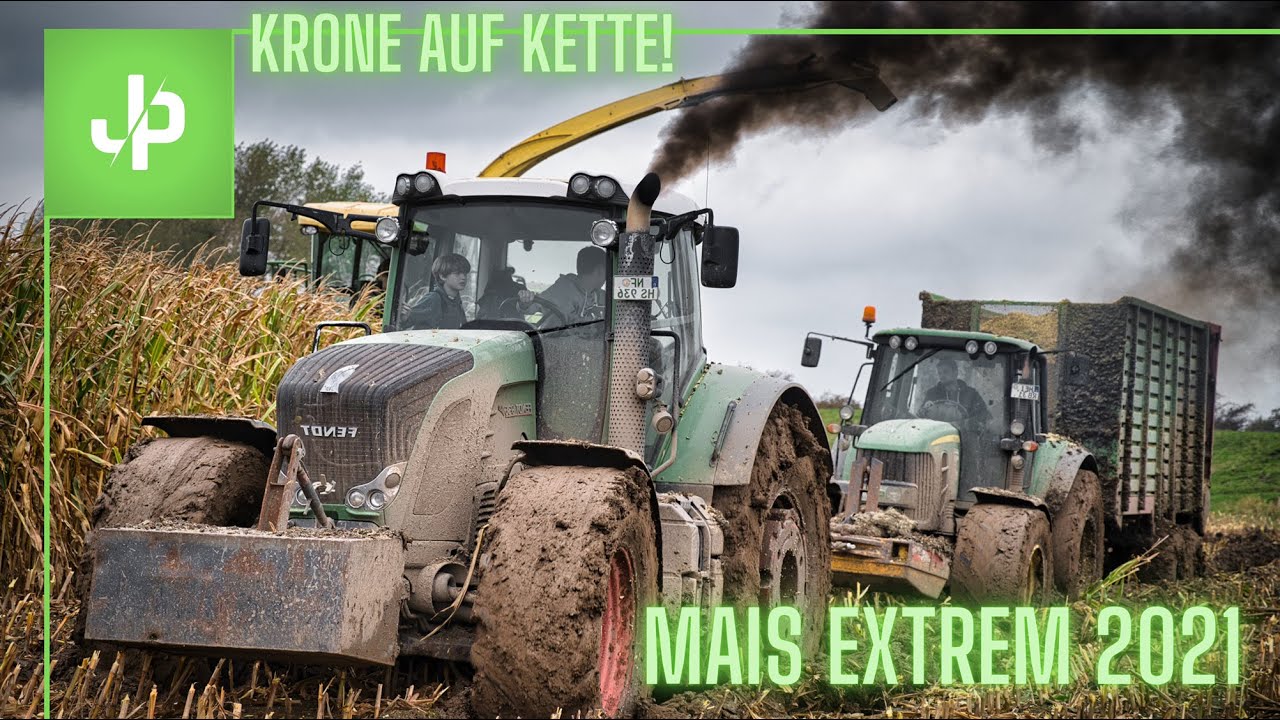 Mais 2021 EXTREM! Krone Big X auf Ketten! Fendt Traktoren || JP Agrar