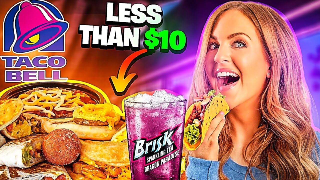 Irish Girl Tries Everything on the American TACO BELL 🔔 Value Saver Menu | Downtown Chicago