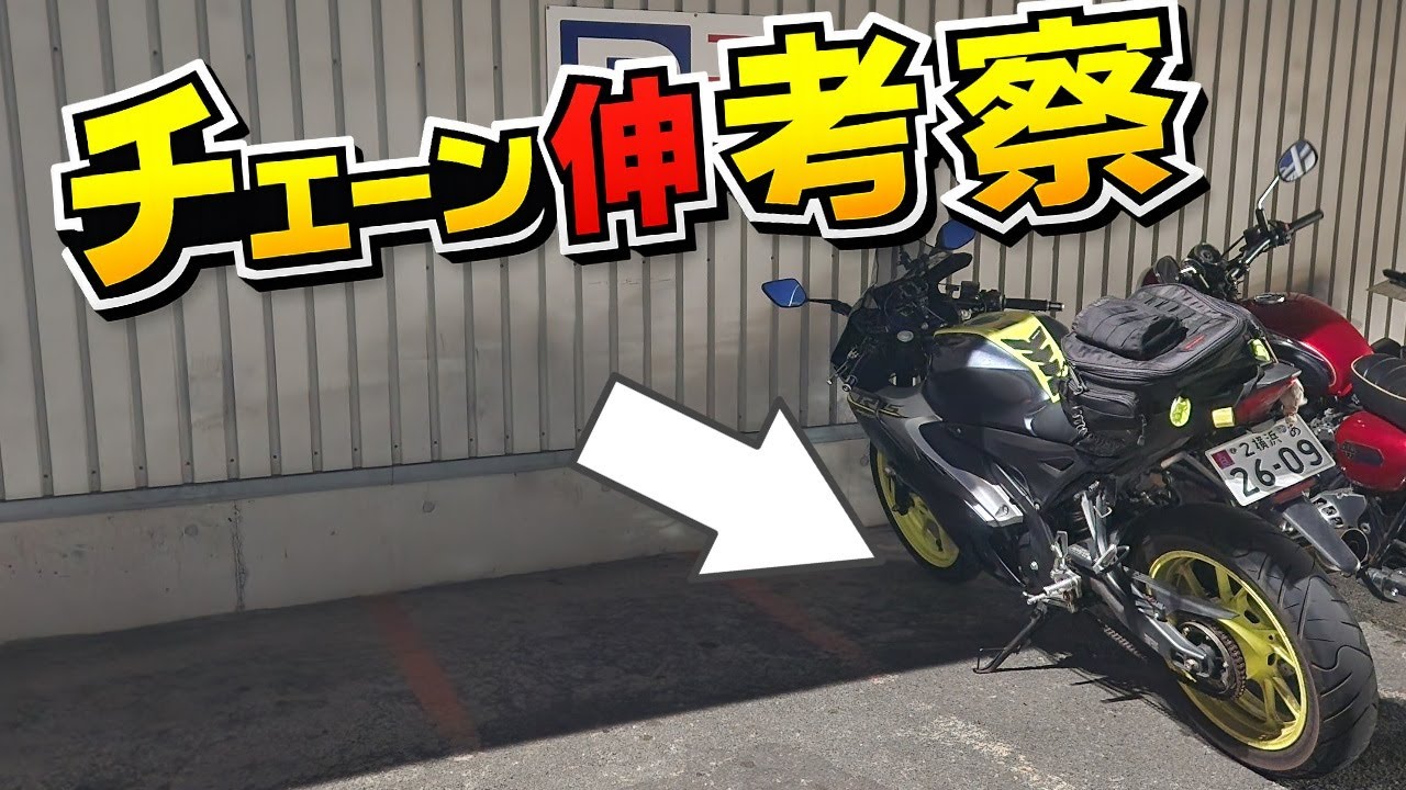 【モトブログ】チェーンの傷みについて