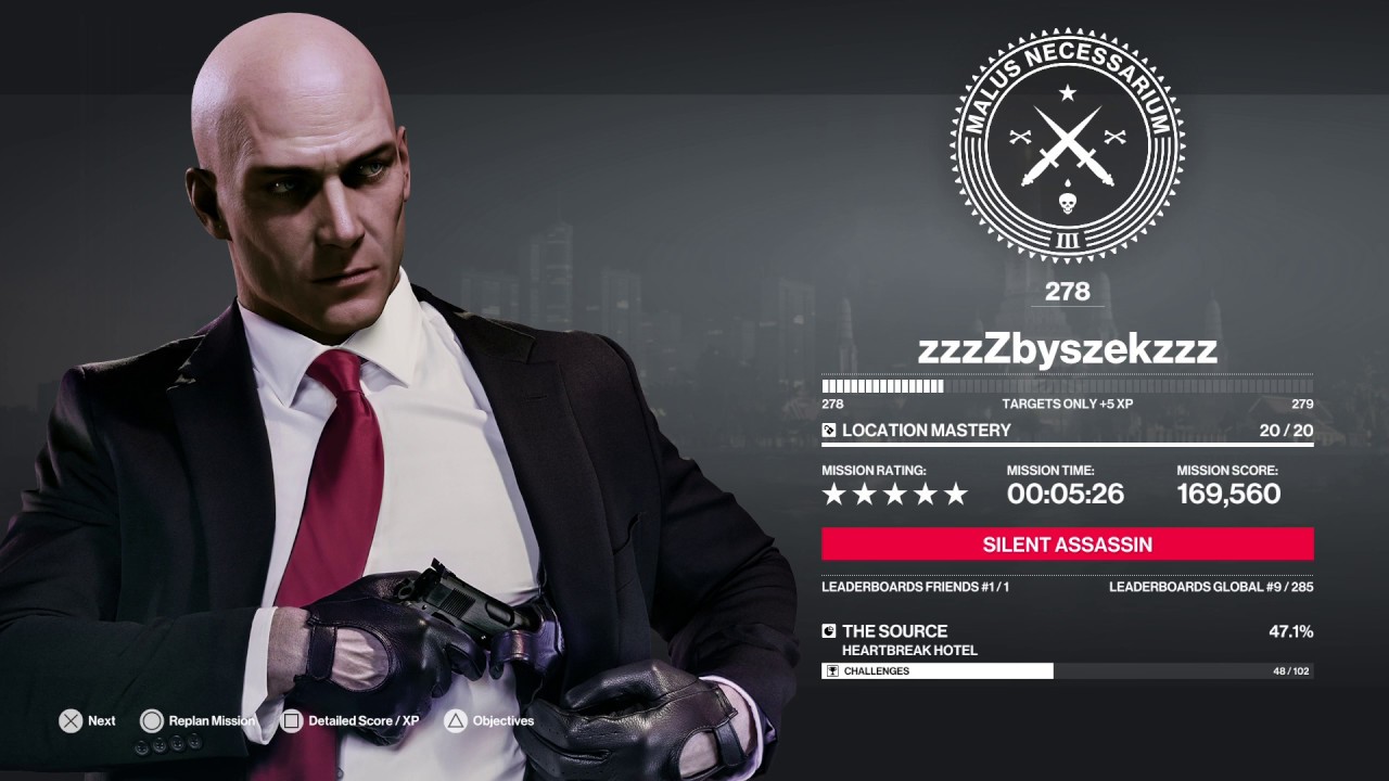 HITMAN 2 - Featured Contract - Heartbreak Hotel - SA/SO/Default Loadout 5:26