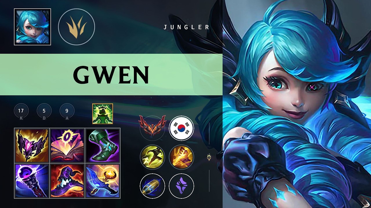 Gwen Jungle vs Sylas - KR Grandmaster Patch 26.08