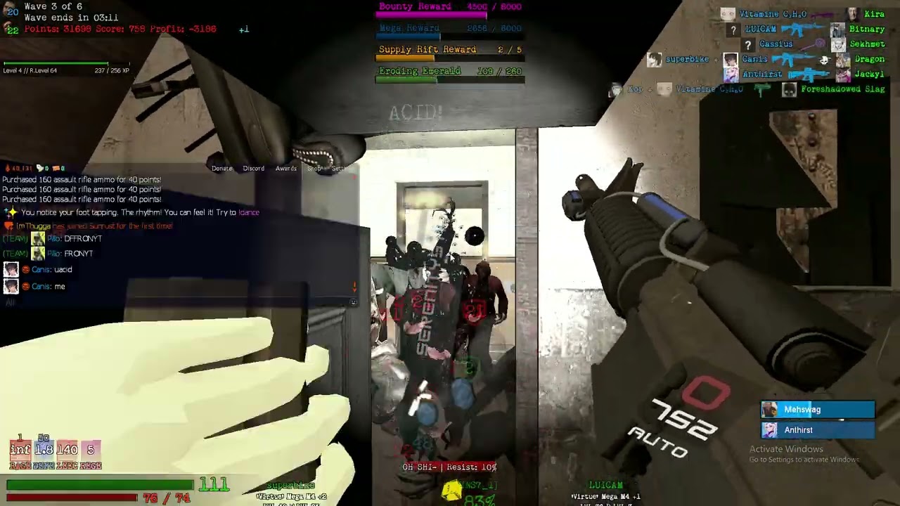 Garry's Mod Zombie Survival Sunrust Pointsave 9.5k Pryocon