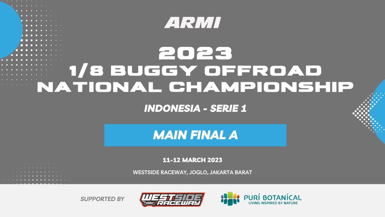 Main Final A - 1/8 Buggy Off Road National Championship (KEJURNAS) Indonesia Seri 1 - 12 Maret 2023