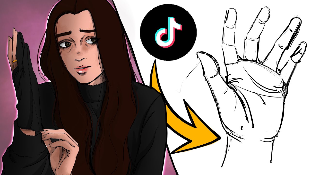 TESTER des TUTOS TikTok pour les MAINS ! (Avec la tablette  GAOMON Pro 19)