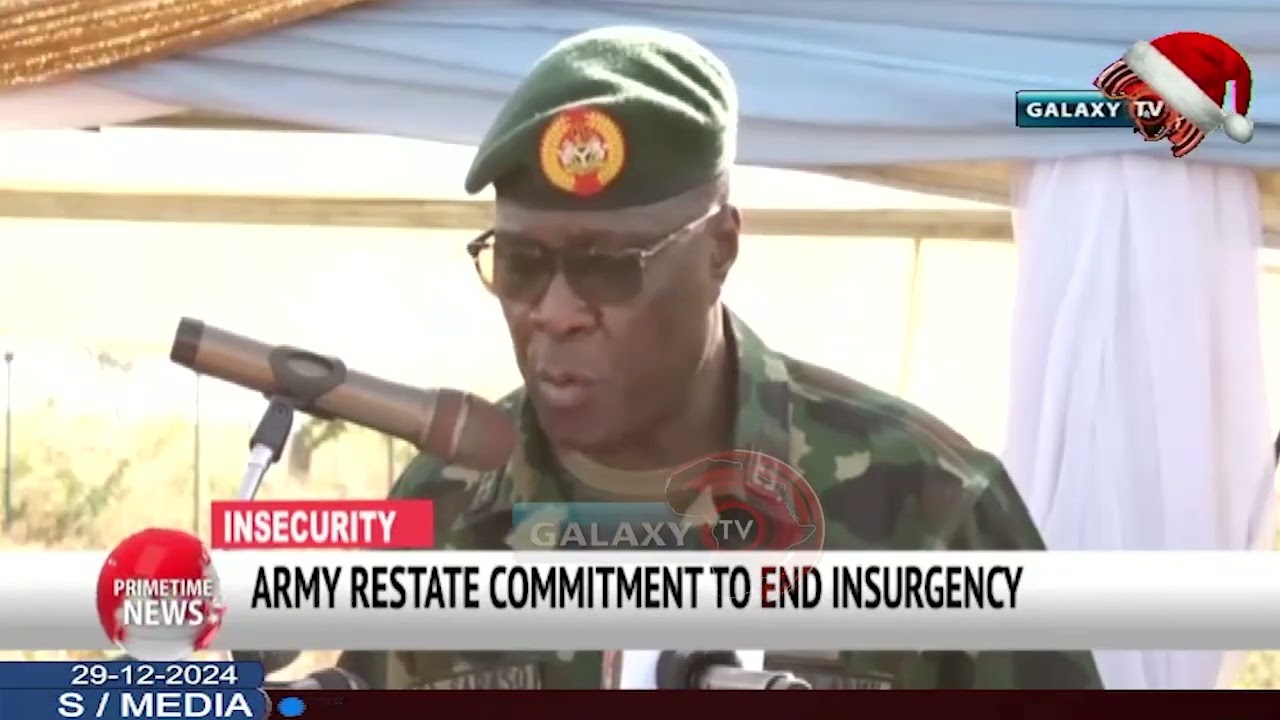 ARMY RESTATE COMMITMENT TO END INSURGENCY