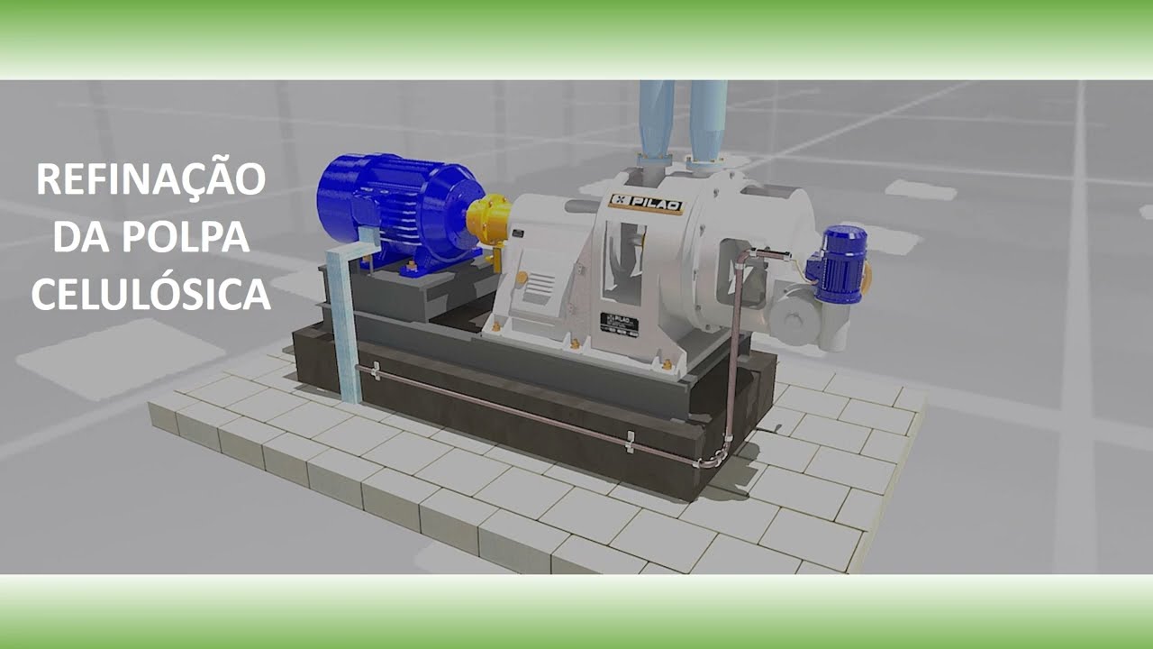 Processo de refinação da polpa celulósica Pulp Refiner