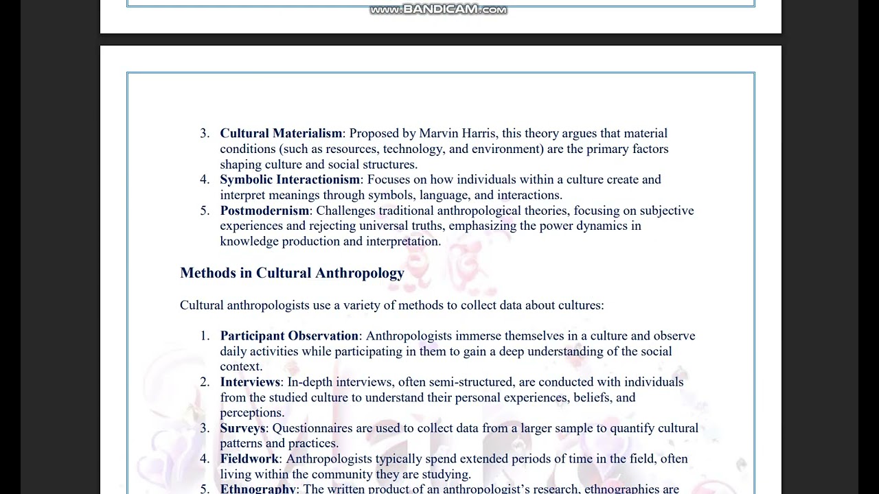 SOC 401 Midterm imp notes for subjective part