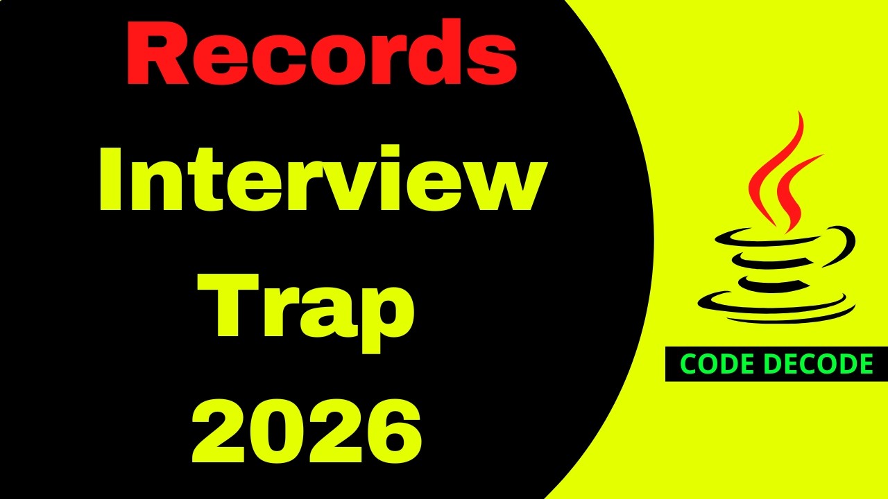 Records Interview Traps in 2026 | Records in Java Interview Questions and Answers | Code Decode