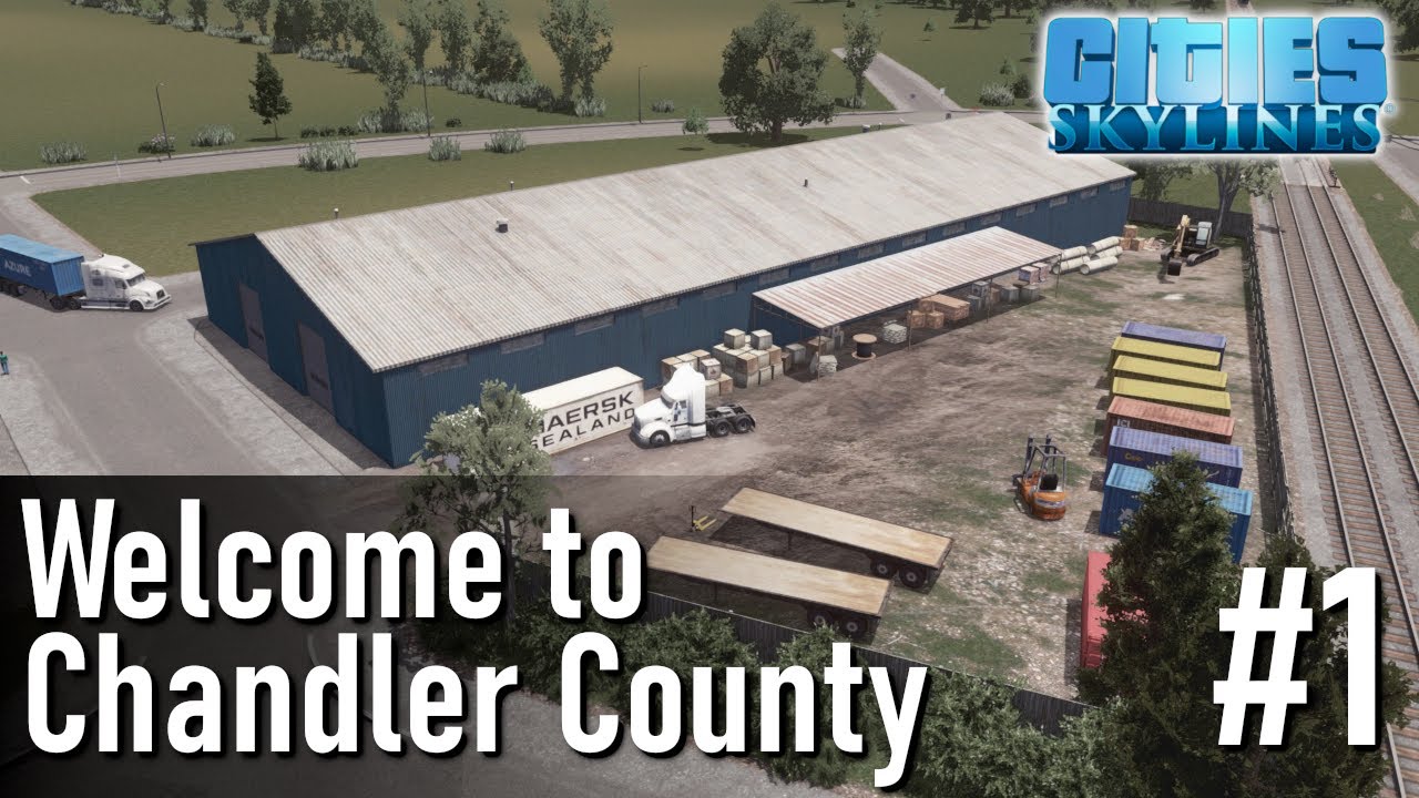 Bringing Rural America to Life! - Chandler County | Cities Skylines Modded Gameplay | #1