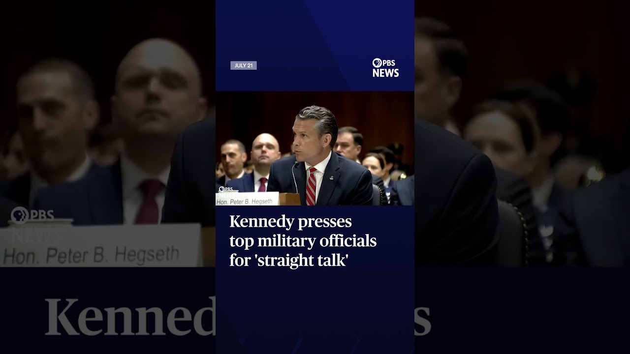 Kennedy presses top military officials for 'straight talk'